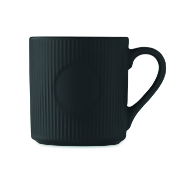 Logotrade promotional product picture of: Ribbed ceramic mug mat 340 ml