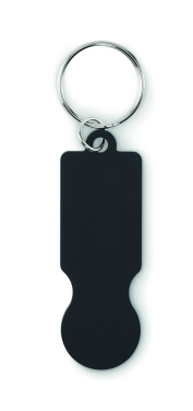 Logo trade corporate gifts picture of: Key ring with trolley token