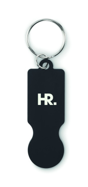 Logotrade corporate gift picture of: Key ring with trolley token