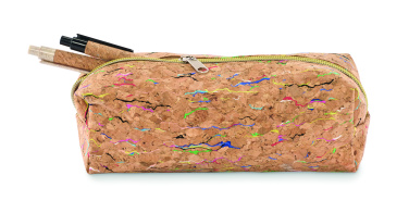 Logotrade promotional giveaway picture of: Coloured cork pencil case