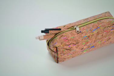 Logo trade promotional items image of: Coloured cork pencil case