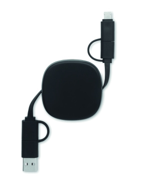 Logo trade promotional gift photo of: 60W retractable charging cable