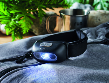 Logo trade promotional merchandise picture of: Rechargeable LED head torch