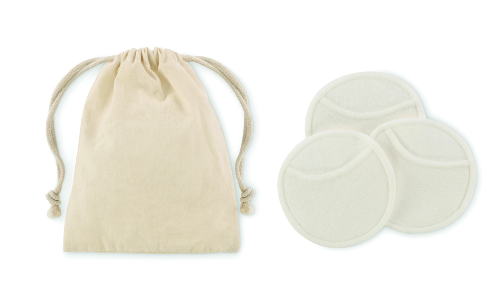 Logo trade promotional products image of: Reusable face cleaning pad set