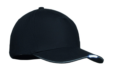 Logo trade advertising product photo of: 5 panel LED cotton cap 220gr/m²