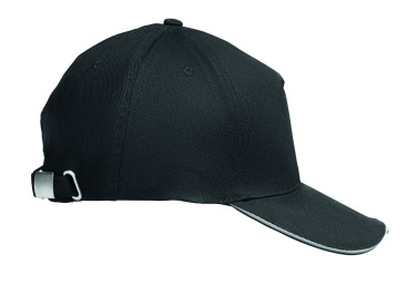 Logo trade promotional merchandise picture of: 5 panel LED cotton cap 220gr/m²