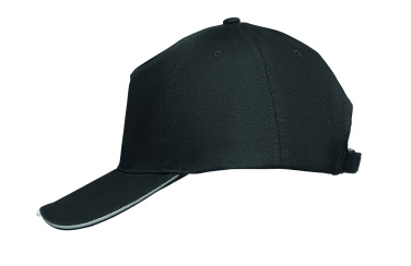 Logo trade promotional merchandise photo of: 5 panel LED cotton cap 220gr/m²