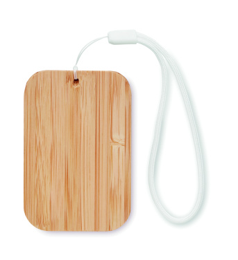 Logo trade promotional item photo of: 15W wireless charger in bamboo