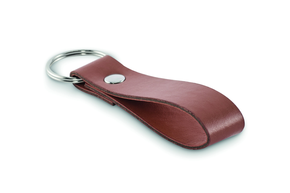 Logo trade promotional items image of: PU loop key ring