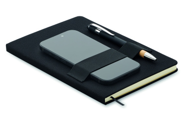 Logo trade advertising products picture of: A5 RPET notebook with pen