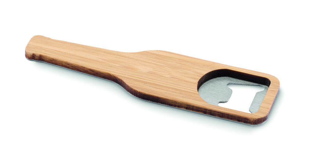 Logo trade promotional merchandise image of: Bamboo bottle opener