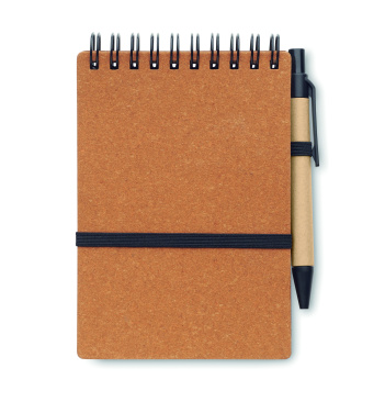 Logotrade promotional product image of: Recycled notebook with ball pen