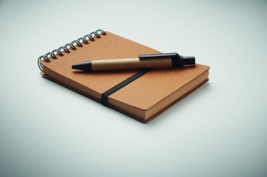 Logotrade promotional item image of: Recycled notebook with ball pen