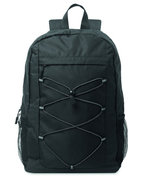 Logo trade promotional items picture of: 600D RPET polyester backpack