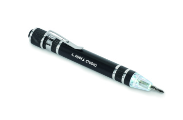 Logo trade promotional merchandise picture of: recycled multi tool pen