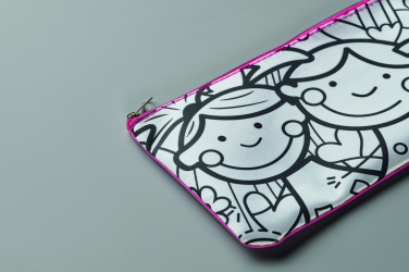 Logo trade business gifts image of: Pencil case with markers