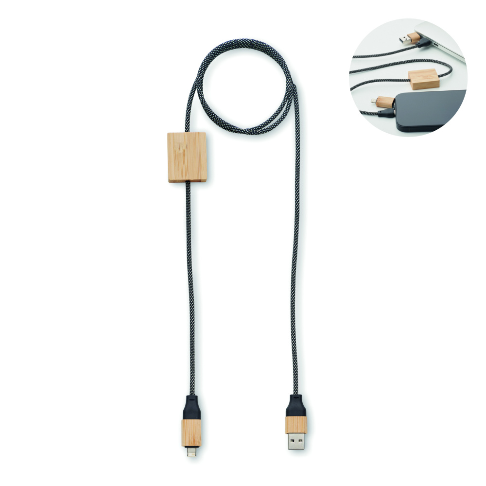 Logo trade promotional giveaway photo of: 60W charging cable