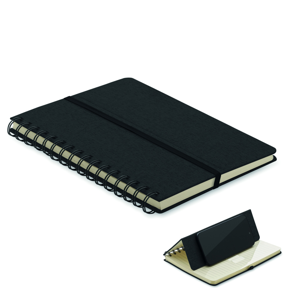 Logotrade promotional merchandise photo of: A5 notebook with phone holder