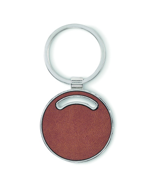 Logo trade advertising products image of: Round shape key ring