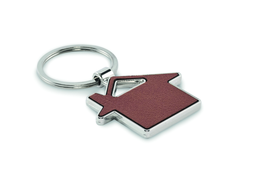 Logo trade promotional items picture of: House shaped key ring