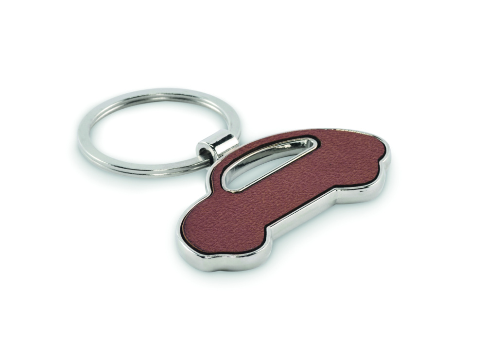 Logo trade corporate gifts image of: Car shaped key ring