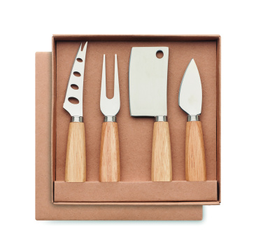 Logotrade promotional gift image of: Set of 4 cheese knives