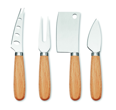 Logotrade promotional giveaway picture of: Set of 4 cheese knives