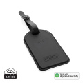 Globetrack RCSrPolyester luggage tag with worldwide locating, black