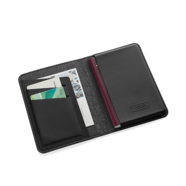 Logotrade promotional item picture of: Trackmate RCS rpolyester passport holder worldwide locating