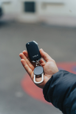 Logo trade promotional merchandise image of: Keyfinder keychain with worldwide locating and USB C