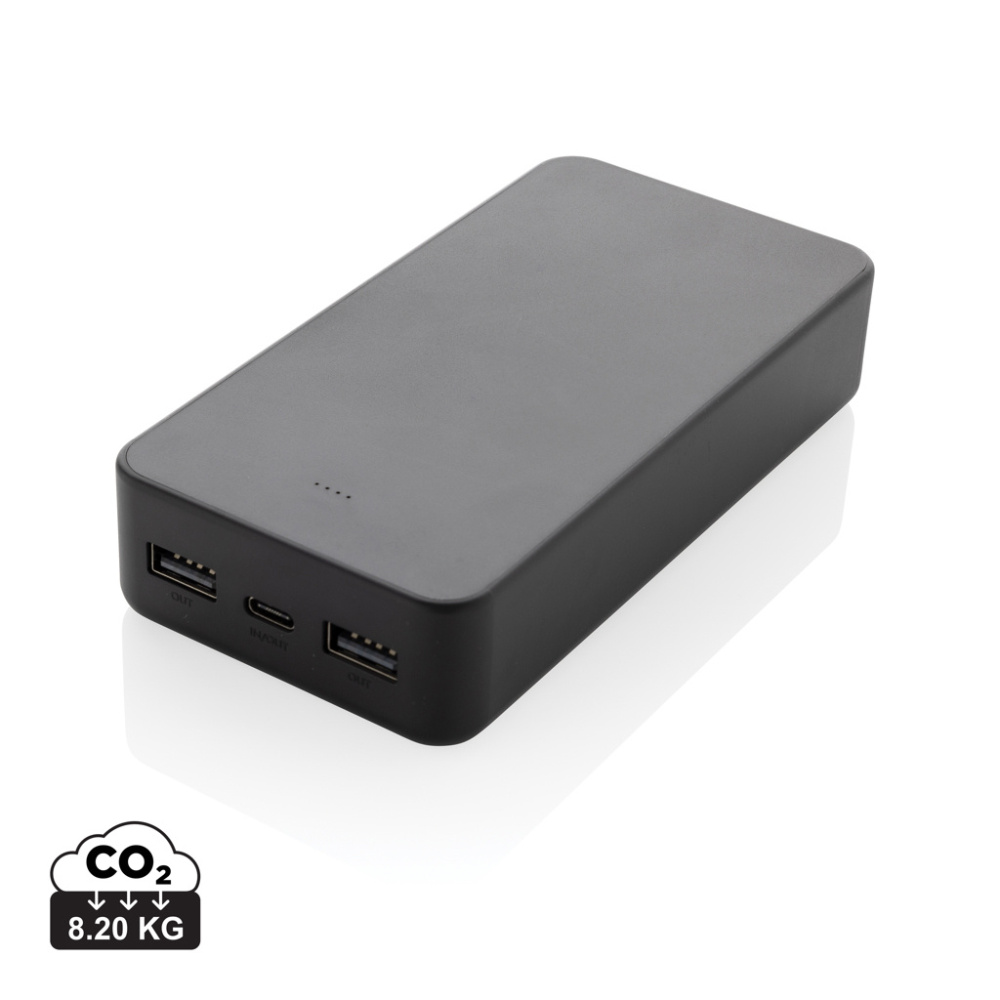 Logotrade promotional merchandise image of: Boostcore RCS recycled plastic powerbank 20.000mAh USB C