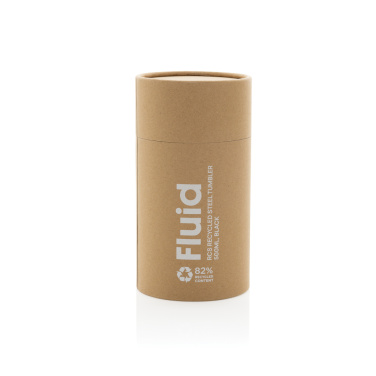 Logo trade corporate gifts image of: Fluid RCS certified recycled steel tumbler 500ml