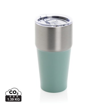 Logo trade promotional gifts image of: Fluid RCS certified recycled steel tumbler 500ml