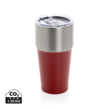 Logo trade business gifts image of: Fluid RCS certified recycled steel tumbler 500ml