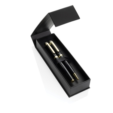 Logotrade advertising product image of: Swiss Peak Luca RCS recycled brass deluxe pen set