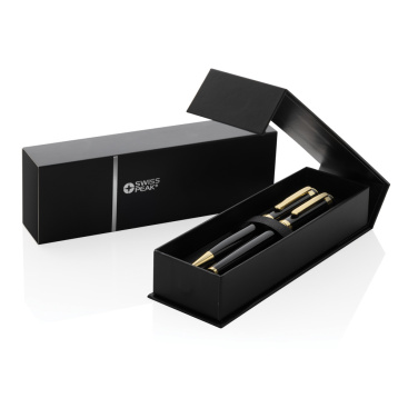 Logotrade corporate gift image of: Swiss Peak Luca RCS recycled brass deluxe pen set