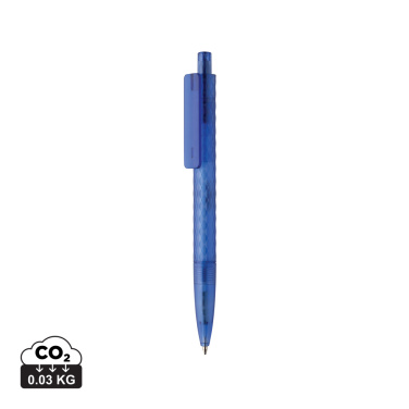 Logo trade promotional merchandise image of: X3 GRS recycled PC plastic pen frosted