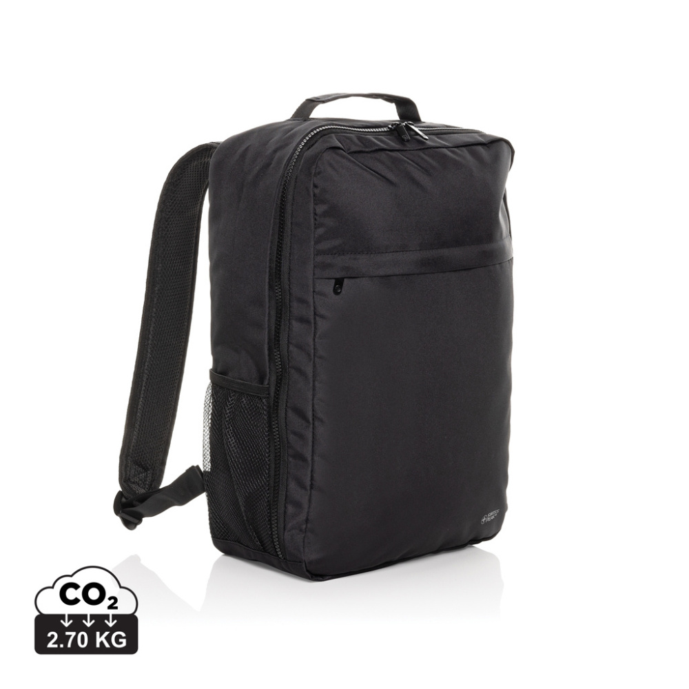 Logotrade corporate gift picture of: Swiss Peak Aware™ RPET Essential 15.6 inch laptop backpack