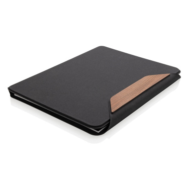 Logo trade promotional products picture of: Teri AWARE™ RPET and walnut A4 portfolio