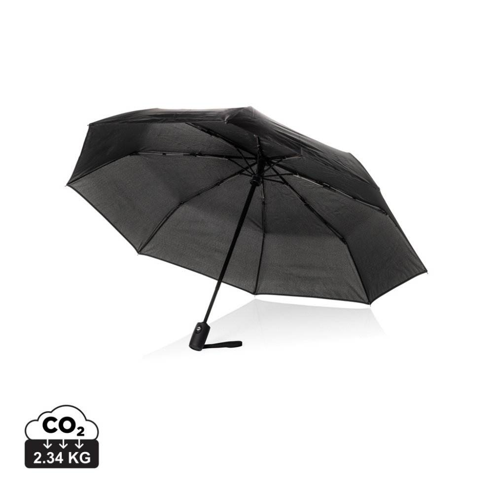 Logotrade promotional merchandise image of: Swiss Peak Vito Aware™ RPET 21 inch auto open/close umbrella