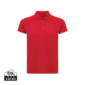 Iqoniq Yosemite women recycled cotton pique polo, red