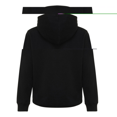 Logo trade promotional products image of: Iqoniq Yengo kids recycled cotton hoodie with sidepockets