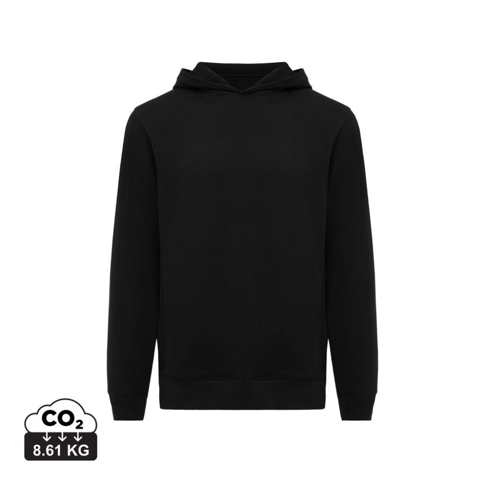 Logo trade advertising products picture of: Iqoniq Yengo recycled cotton hoodie with sidepockets