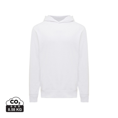 Logo trade promotional items image of: Iqoniq Yengo recycled cotton hoodie with sidepockets