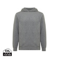 Iqoniq Yengo recycled cotton hoodie with sidepockets, light heather anthracite