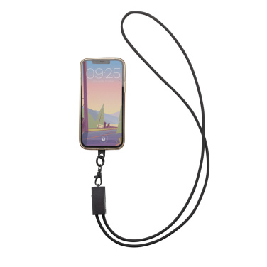 Logotrade promotional giveaway image of: Terra RCS recycled PET phone cord with dual charge cable