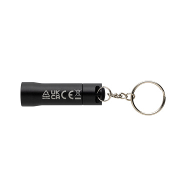 Logotrade corporate gift image of: Flash RCS recycled aluminium keychain torch