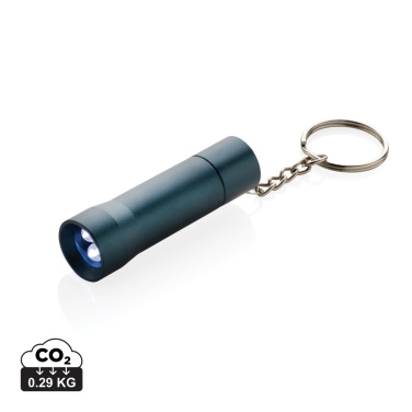 Logo trade promotional merchandise photo of: Flash RCS recycled aluminium keychain torch