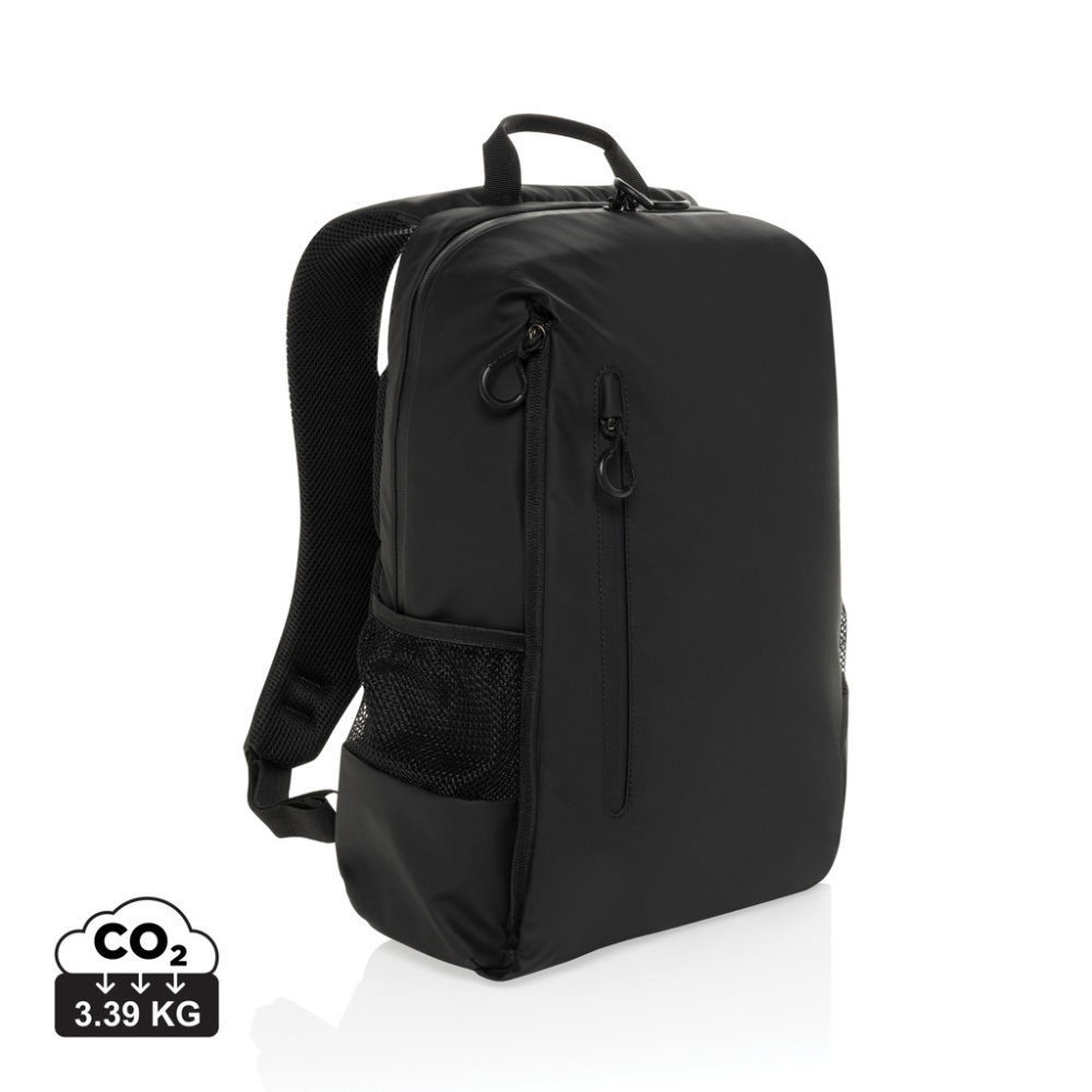 Logo trade promotional items picture of: Lima Aware™ RPET water resistant 15.6 laptop backpack