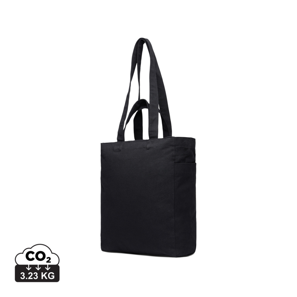 Logo trade advertising product photo of: VINGA Hilo AWARE™ recycled canvas zip tote